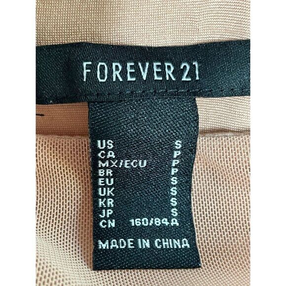 𝅺Forever 21 Ruched Bodysuit Tank Top Size Small - Picture 3 of 5